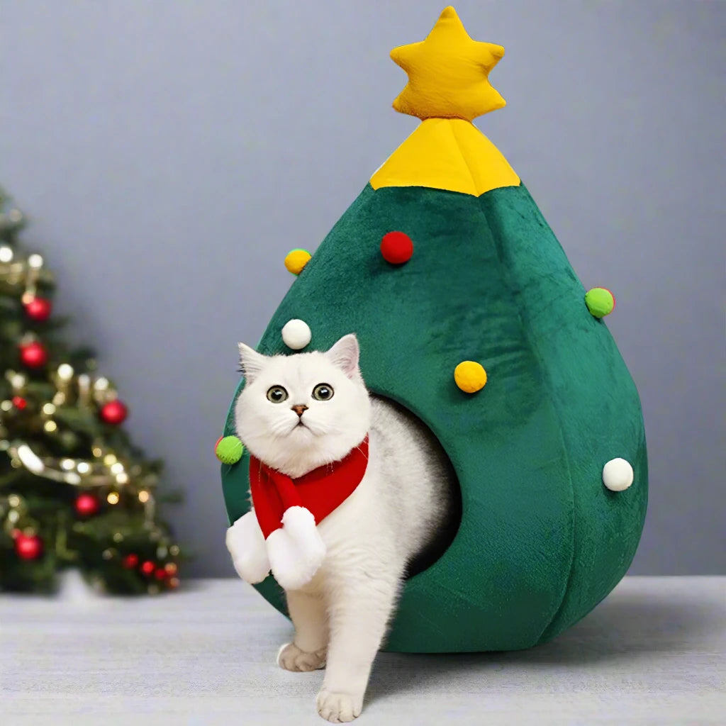 Christmas Cat House